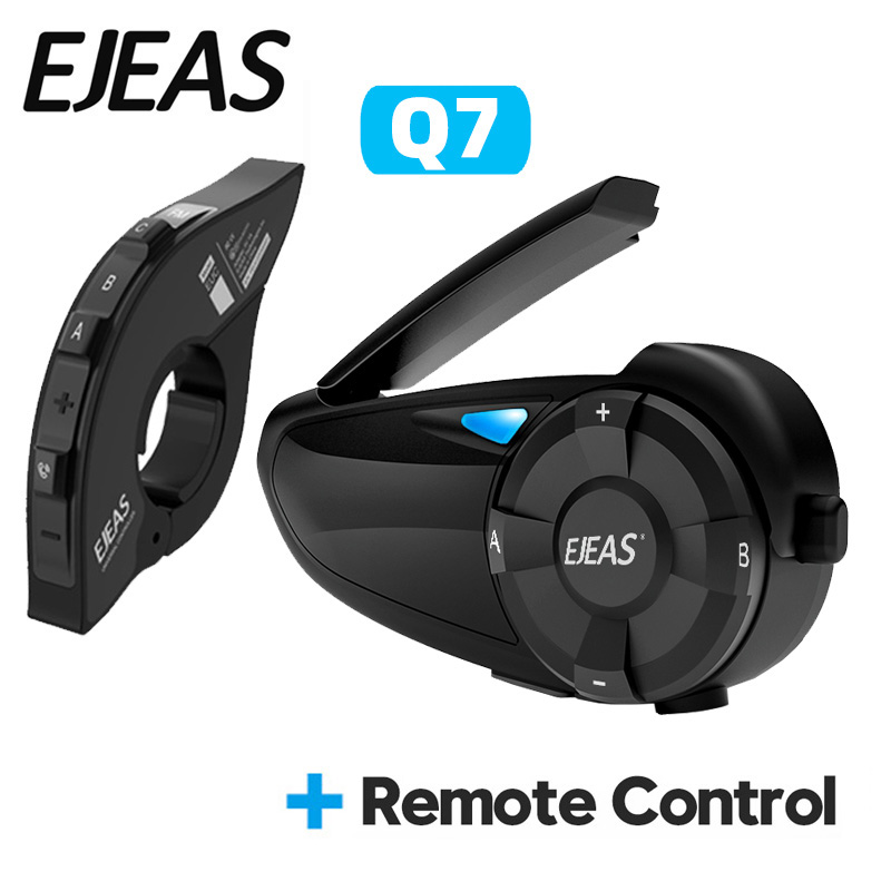 Universal Motorcycle Helmet Intercom Headset - EJEAS Q7 Motorcycle Helmet Headset Intercom