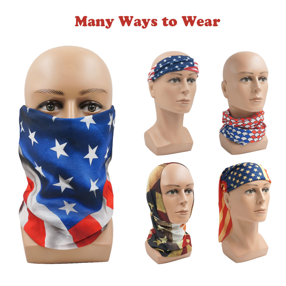 USA Flag Pattern Sun Protectiv - Riding Gear 评论和价格