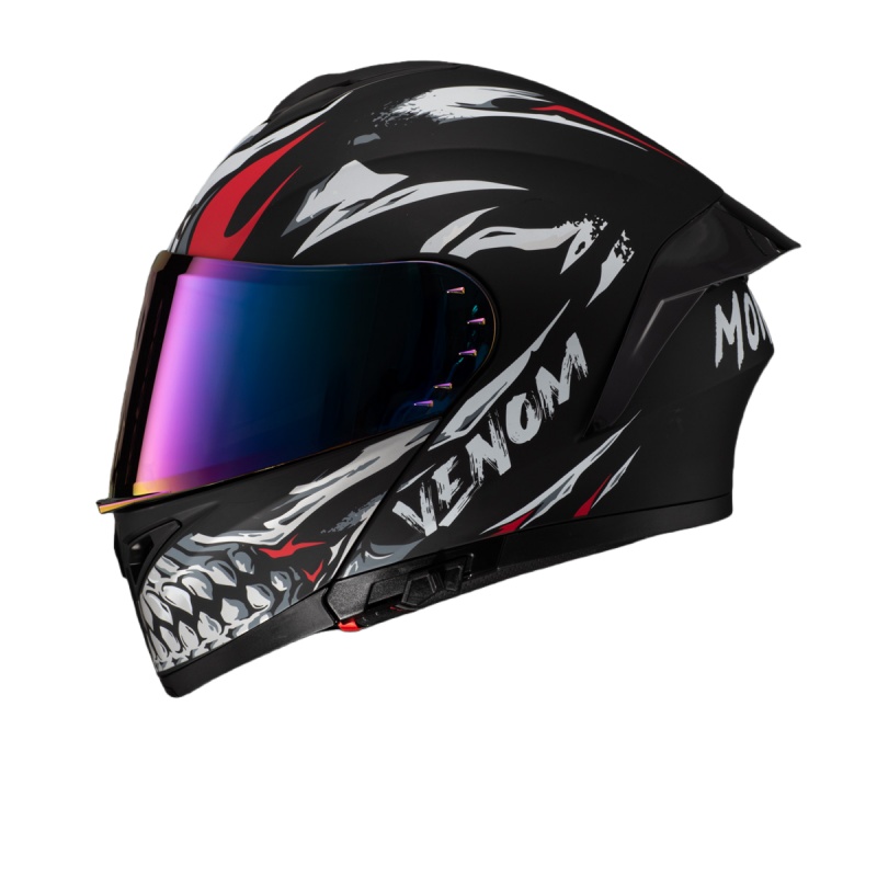 DOT Approved Dual Visor Motorb - Modular Flip Up Motorcycle Helmet Dot Approved 评论和价格