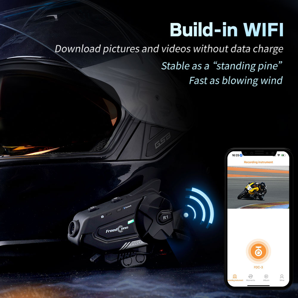 Freedconn Motorcycle Intercom  - Universal Motorcycle Helmet Intercom Headset 评论和价格