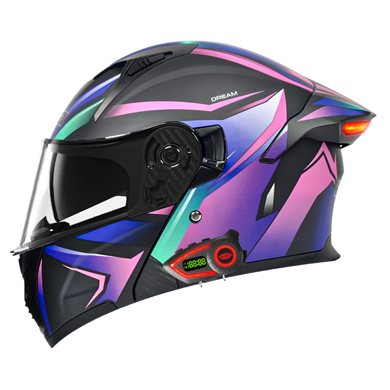 DOT Motorcycle Helmets Double  - Modular Flip Up Motorcycle Helmet Dot Approved 评论和价格