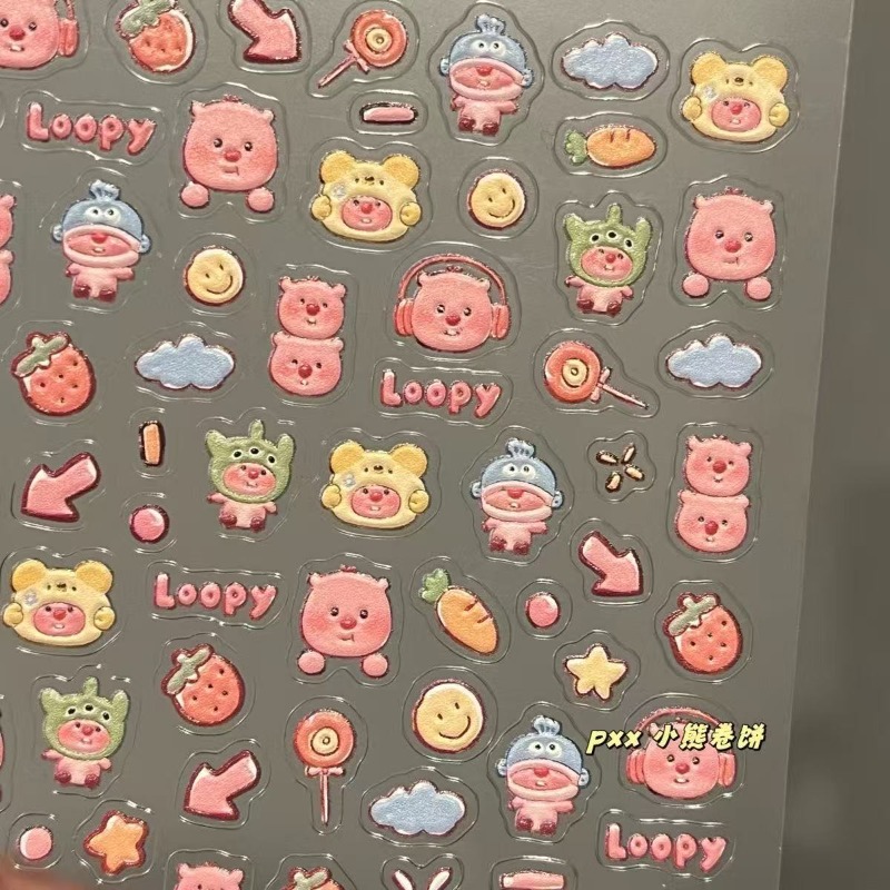 Loopy 3D embossed sticker, tra - Atv Parts 评论和价格