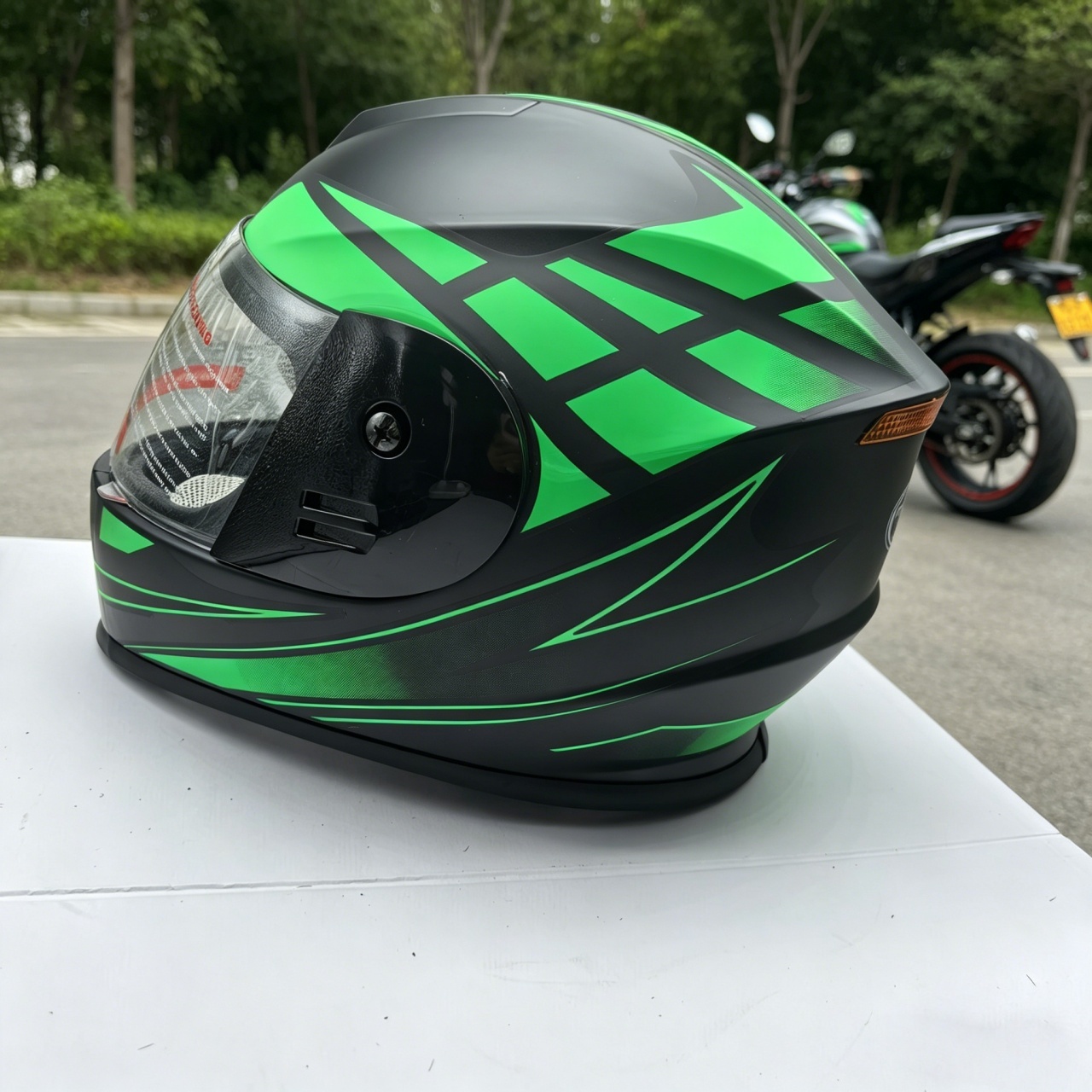 Men's Full Face Motorcycle Hel - Dual Visor Motorcycle Racing Helmet 评论和价格