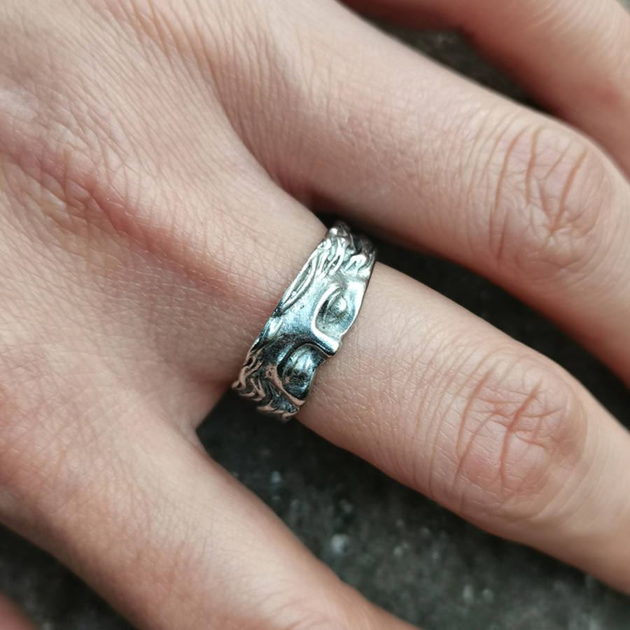 Creative Venus Half Mask Ring  - Vintage Open Face Retro Helmet 评论和价格
