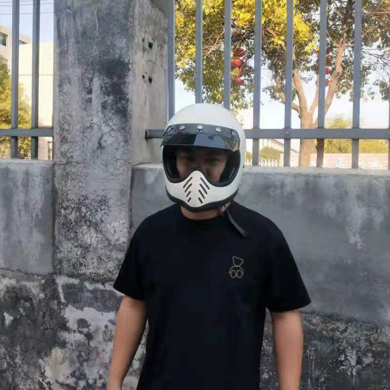 Fiberglass Free Shipping Open  - Vintage Open Face Retro Helmet 评论和价格