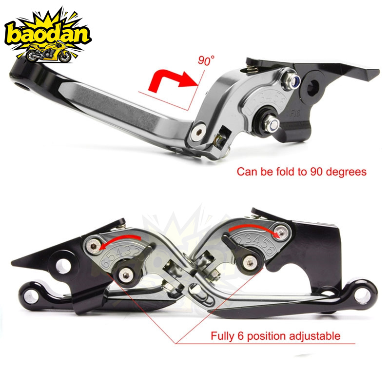 Motorcycle Accessories Adjusta - Cnc Aluminum Adjustable Brake Clutch Levers 评论和价格