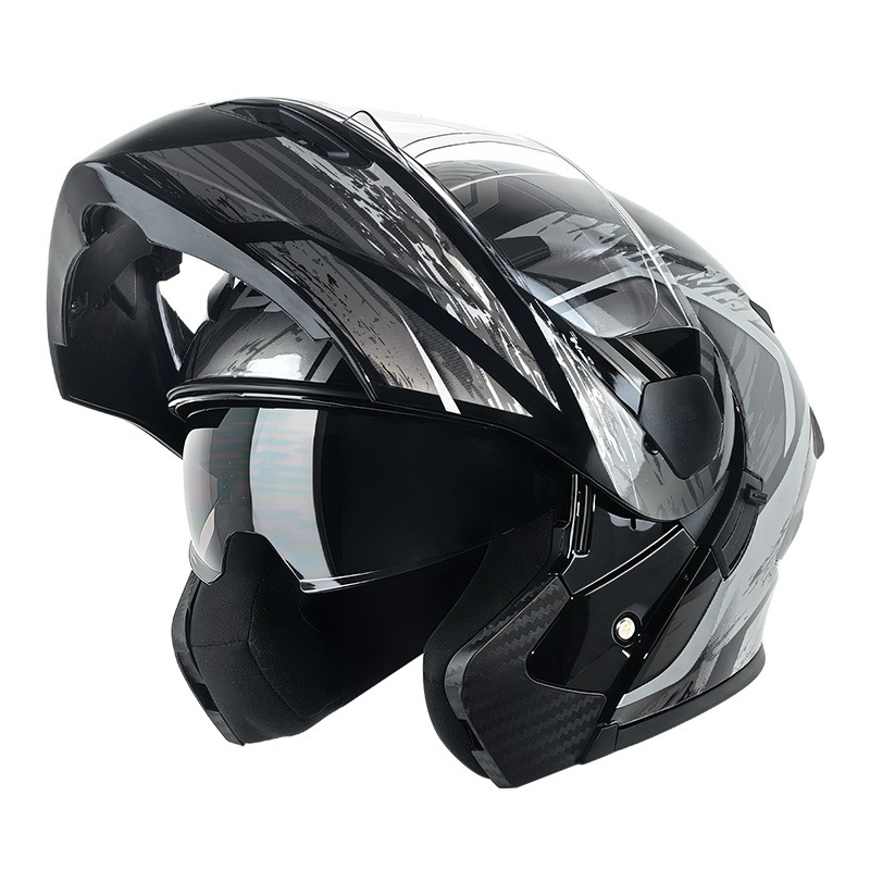 Dual Visor Modular Flip Up Mot - Modular Flip Up Motorcycle Helmet Dot Approved 评论和价格
