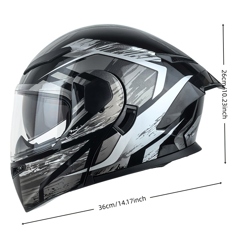 Dual Visor Modular Flip Up Mot - Modular Flip Up Motorcycle Helmet Dot Approved 评论和价格