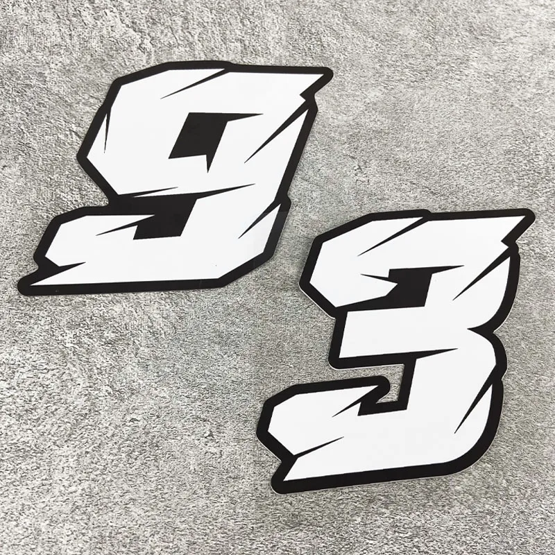 1PC Motorcycle Number Sticker  - Motorcycle Helmets 评论和价格