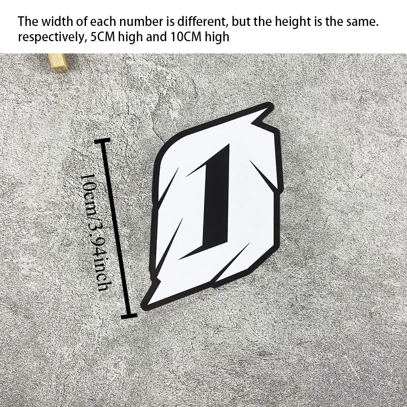 1PC Motorcycle Number Sticker  - Motorcycle Helmets 评论和价格