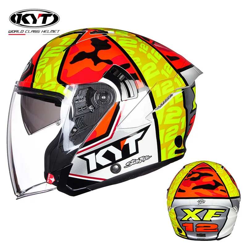 KYT Motorcycle Helmet Jet Vint - Vintage Open Face Retro Helmet 评论和价格