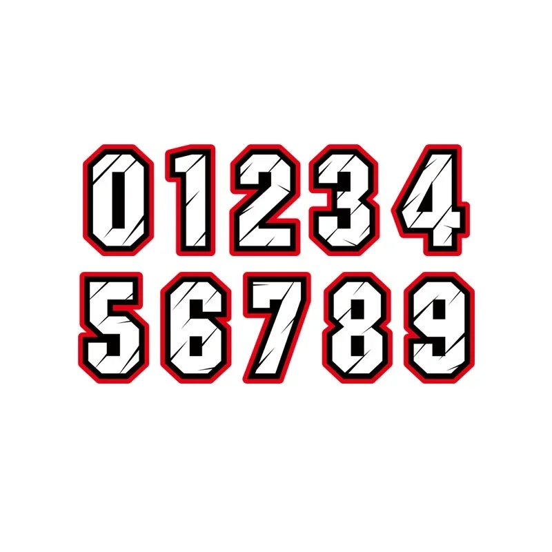 Car Sticker Racing Number 1 2  - Motorcycle Helmets 评论和价格