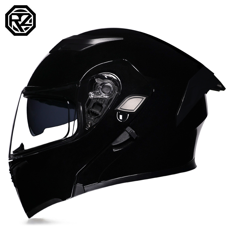 ORZ Motorcycle helmets Double  - Modular Flip Up Motorcycle Helmet Dot Approved 评论和价格
