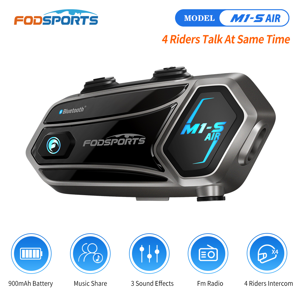 Fodsports M1-S Air Motorcycle  - Universal Motorcycle Helmet Intercom Headset 评论和价格