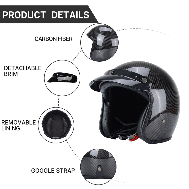 Super Lightweight Carbon Fiber - Carbon Fiber Lightweight Motorcycle Helmet 评论和价格
