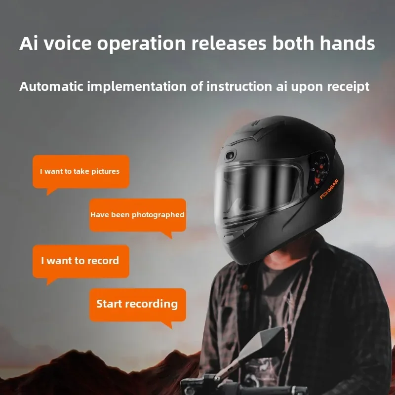 AI Intelligence Motorcycle Hel - Full Face Motorcycle Helmet With Bluetooth 评论和价格