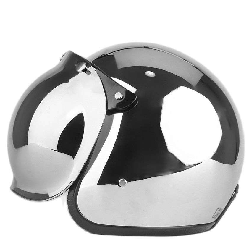 Open Face Motorcycle Helmet Vi - Vintage Open Face Retro Helmet 评论和价格
