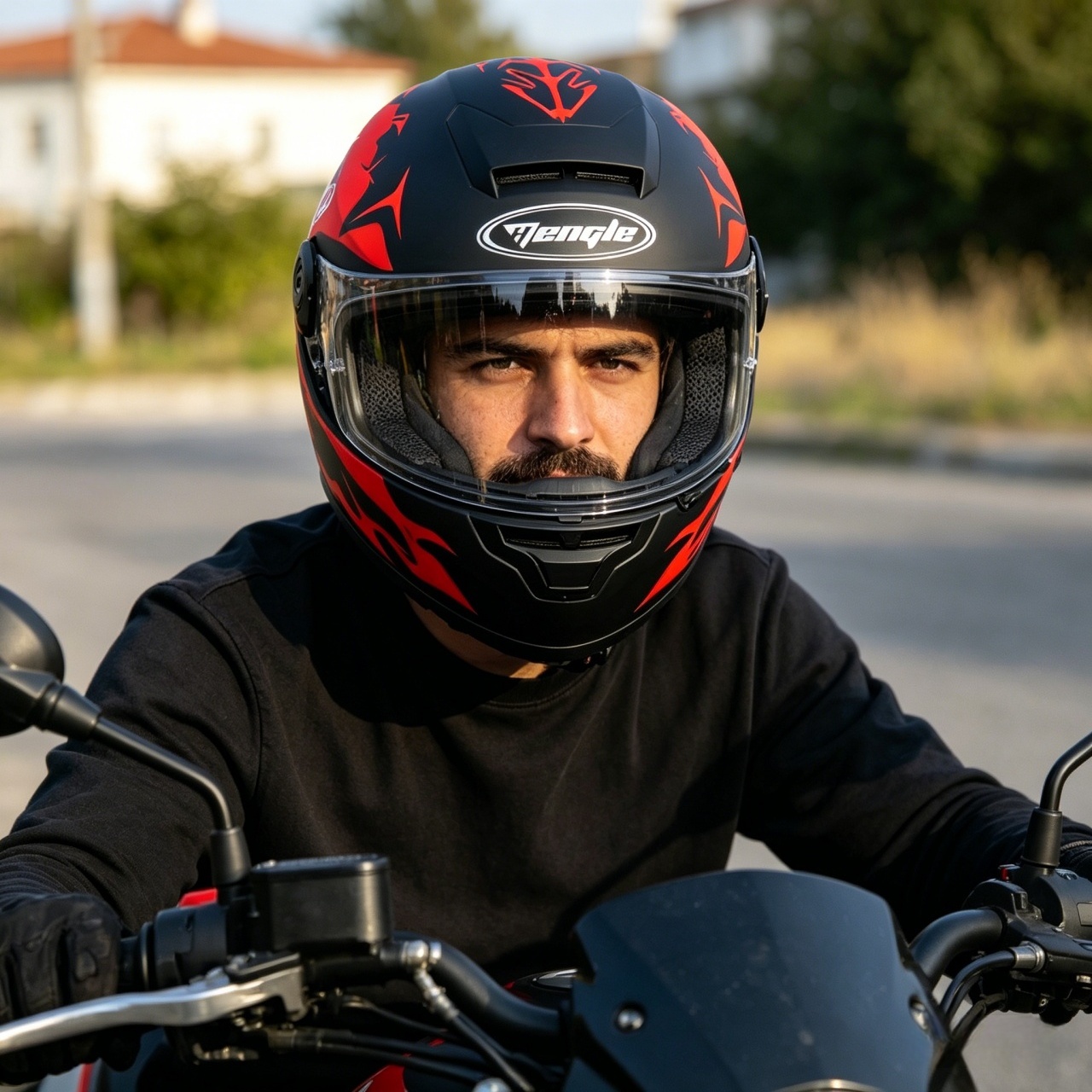 Men's Full Face Motorcycle Hel - Dual Visor Motorcycle Racing Helmet 评论和价格