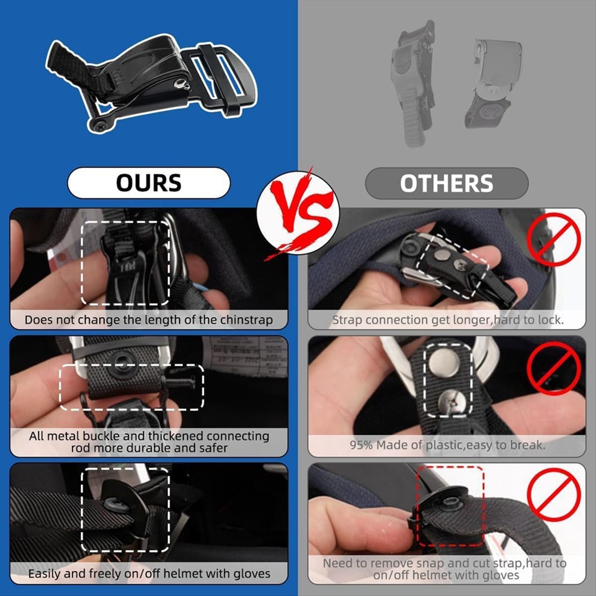 Compatible Helmet Quick Releas - Quick Release Buckle Motorcycle Helmet 评论和价格