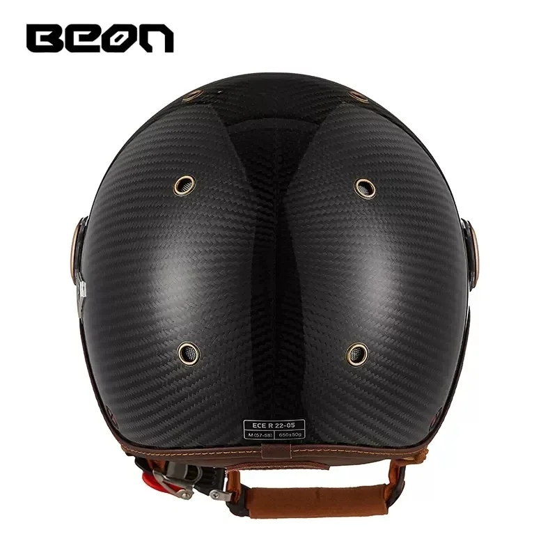 BEON BR13 Retro Open Face Half - Vintage Open Face Retro Helmet 评论和价格