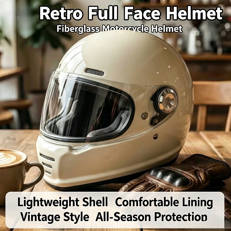 Carbon Fiber Retro Helmet Moto - Carbon Fiber Lightweight Motorcycle Helmet 评论和价格