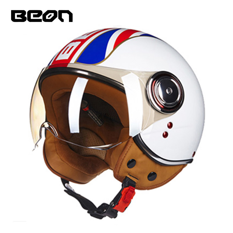 Capacete BEON 110B Open Face M - Vintage Open Face Retro Helmet 评论和价格