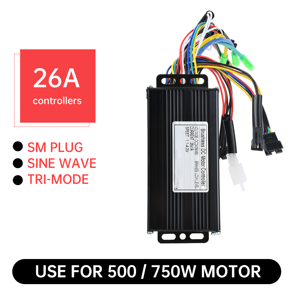 26A 500/750W DC 24V/36/48V E-b - Scooter Parts 评论和价格