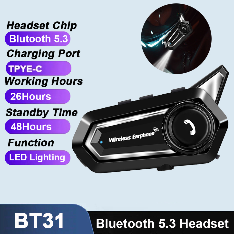 BT31 Motorcycle Helmet Headset - Full Face Motorcycle Helmet With Bluetooth 评论和价格