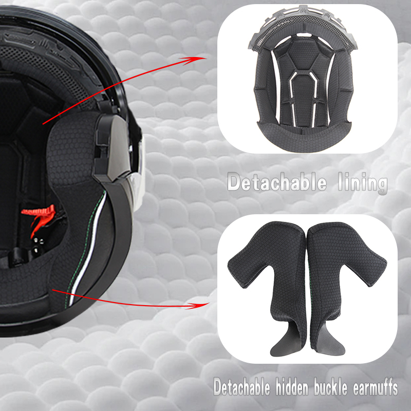 715-Motorcycle Dual Visor Flip - Dual Visor Motorcycle Racing Helmet 评论和价格