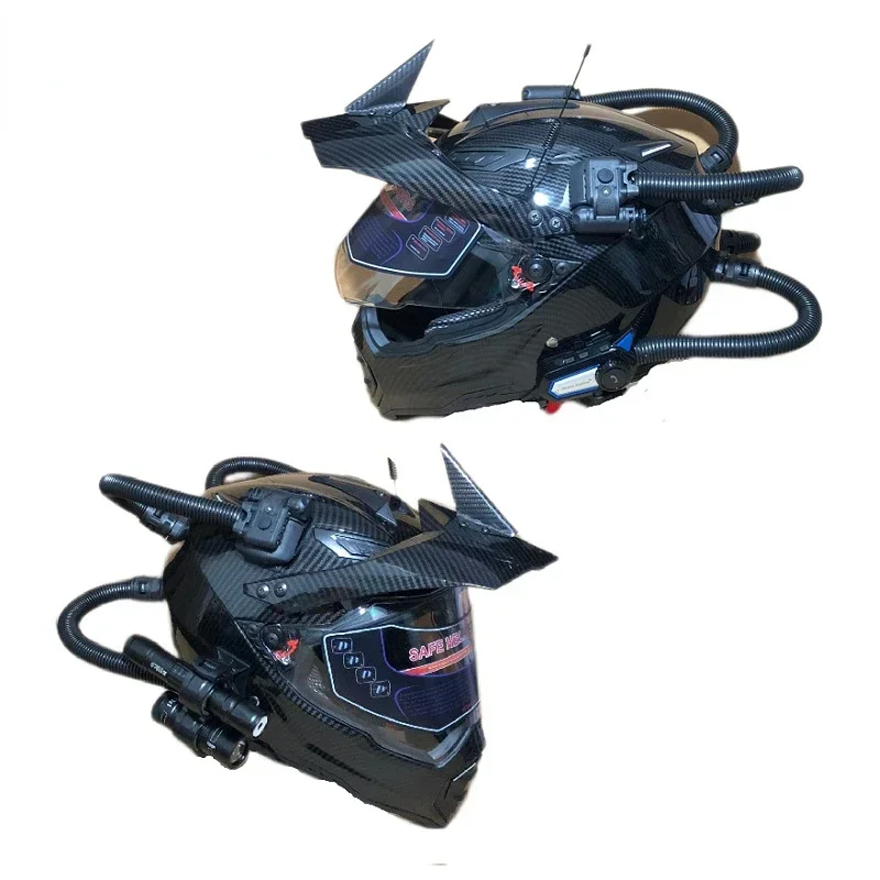 Retro Helmet Motorcycle Off-ro - Full Face Motorcycle Helmet With Bluetooth 评论和价格