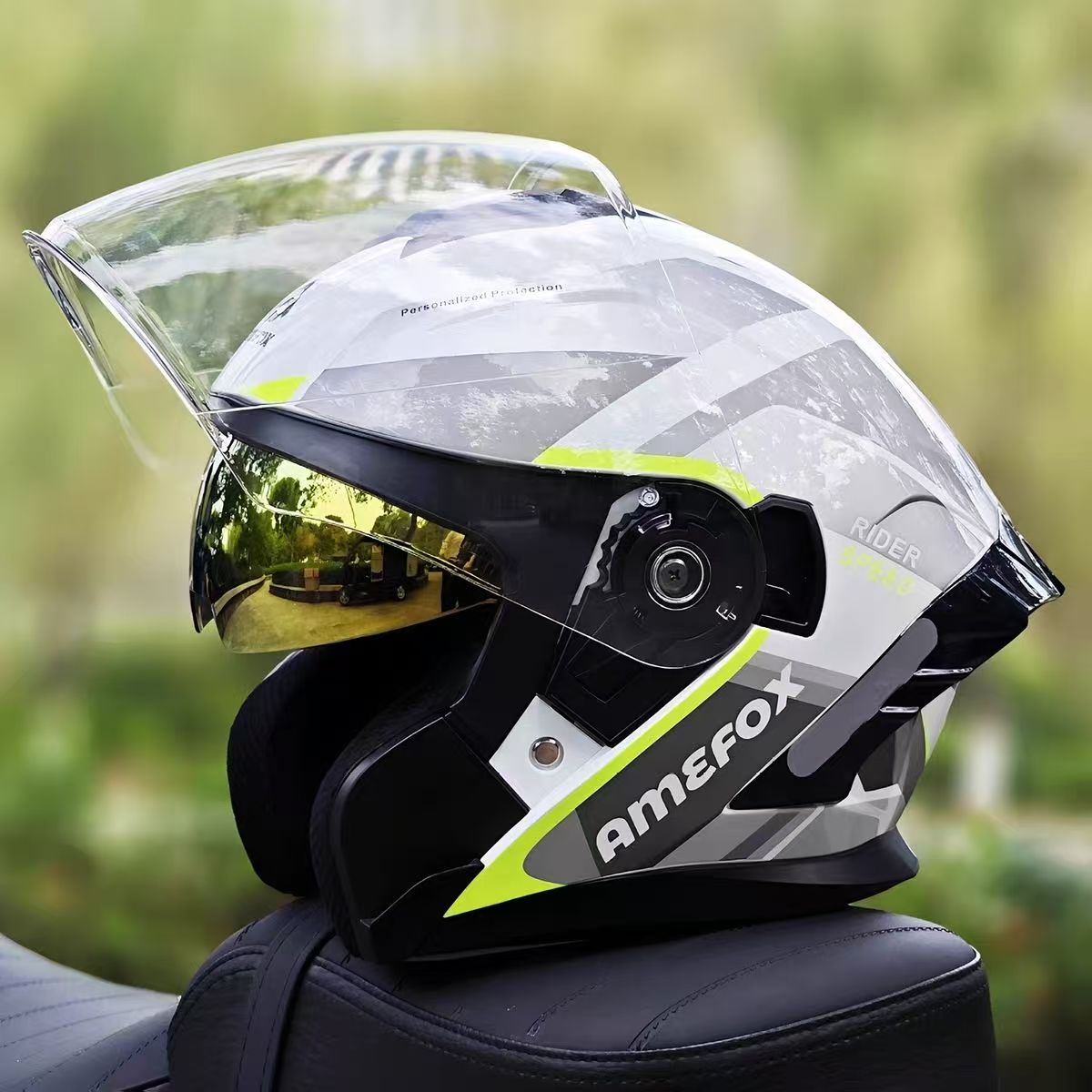 Double Visor Open Face Helmet  - Motorcycle Helmet Inner Sun Visor Lens 评论和价格